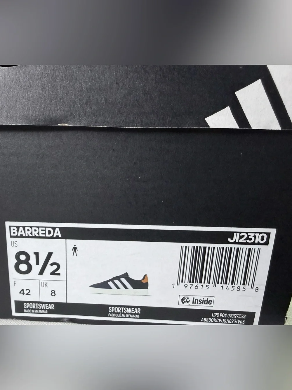 Adidas Men’s 8.5 W10 Navy & White Court-Style Sneakers New